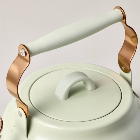 Hearth & Hand with Magnola - 2qt Stainless Steel Arch Cutout Teapot Serene Green - Picture 11 of 13